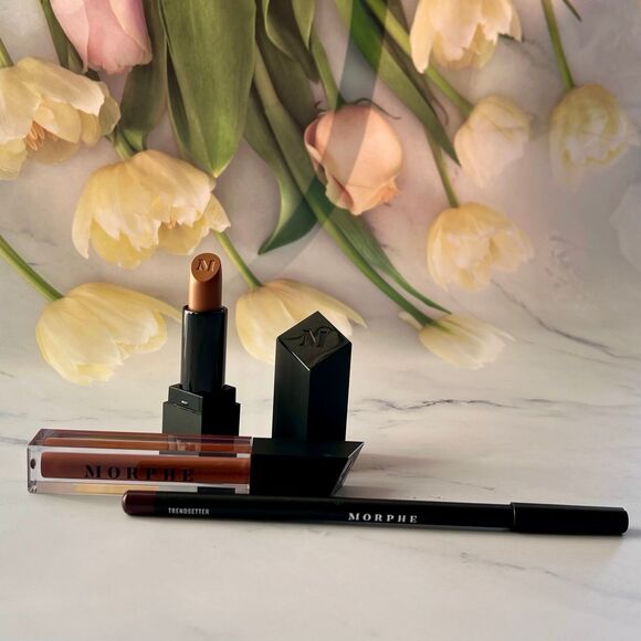 Morphe Lip Bundle Sweet Tea RARE DISCONTINUED color FULL SIZE - Picture 1 of 6